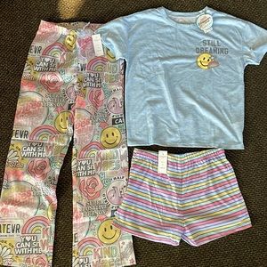 Girls Justice 3 piece sleep set NWT size 10